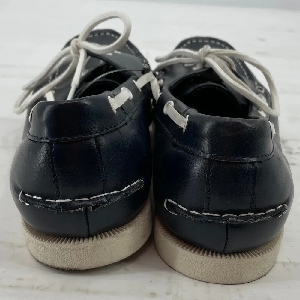 Club Room Boat Shoes Navy Blue Men's Size 10.5 Good